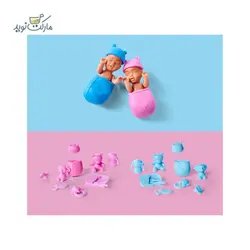 عروسک Steffi Love مدل باردار با نوزاد سورپرایزی و لباس توپ‌توپی سبز