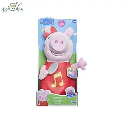 عروسک موزیکال و پولیشی Peppa Pig قرمز