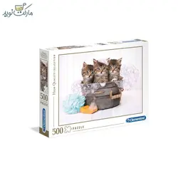 پازل کلمنتونی 500 تکه مدل آب بازی گربه‌ ها