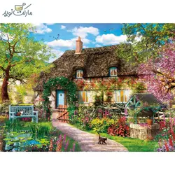 پازل کلمنتونی 1000 تکه مدل کلبه قدیمی در روستا