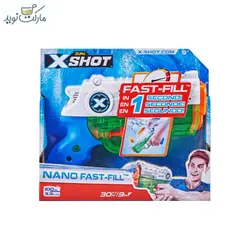 تفنگ بازی آبپاش ایکس شات مدل Nano Fast Fill