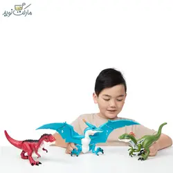 دایناسور رپتور رباتیک سبز روبو الایو سری Dino Action