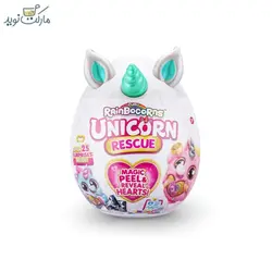 عروسک رینبوکورنز سورپرایزی سری Unicorn Rescue با شاخ آبی