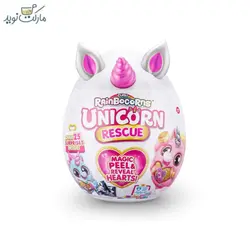 عروسک رینبوکورنز سورپرایزی سری Unicorn Rescue با شاخ بنفش