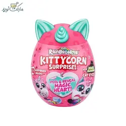 عروسک رینبوکورنز سورپرایزی سری Kittycorn با شاخ و گوش سبز