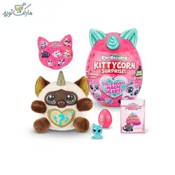 عروسک رینبوکورنز سورپرایزی سری Kittycorn با شاخ و گوش سبز