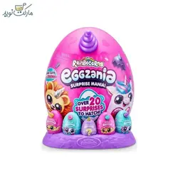 عروسک رینبوکورنز سورپرایزی سری Eggzania با شاخ بنفش