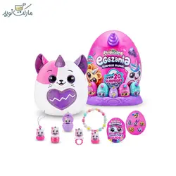 عروسک رینبوکورنز سورپرایزی سری Eggzania با شاخ بنفش