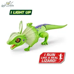 عروسک مارمولک رباتیک روبو الایو رنگ سبز