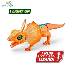 عروسک مارمولک رباتیک روبو الایو رنگ نارنجی
