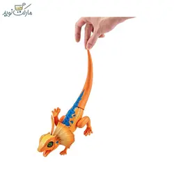 عروسک مارمولک رباتیک روبو الایو رنگ نارنجی