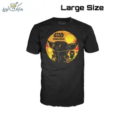 تیشرت بیبی یودا مشکی فانکو پاپ سایز L