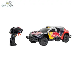 ماشین کنترلی RC Peugeot 08 DKR 16 Red Bull با مقیاس 1:16 سری Carrea