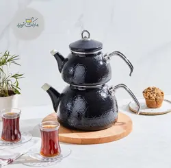 ست کتری و قوری کاراجا مدل Kristal مشکی