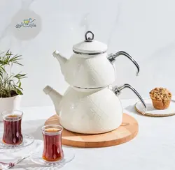 ست کتری و قوری کاراجا مدل Kristal شیری