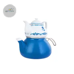 ست کتری و قوری کاراجا مدل Mare رنگ آبی