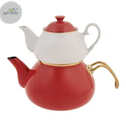 ست کتری و قوری امسان مدل Alice رنگ قرمز