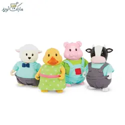 عروسک ۴ تایی دوستان حیوانات مزرعه Li’l Woodzeez