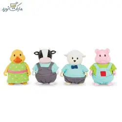 عروسک ۴ تایی دوستان حیوانات مزرعه Li’l Woodzeez