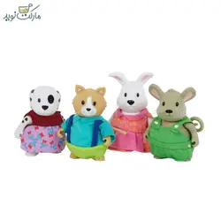 عروسک ۴ تایی دوستان حیوانات خانگی Li’l Woodzeez