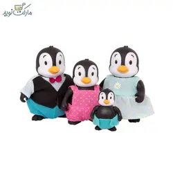 عروسک خانواده 4 Li’l Woodzeez تایی پنگوئن مدل Toddlewaddle Penguins