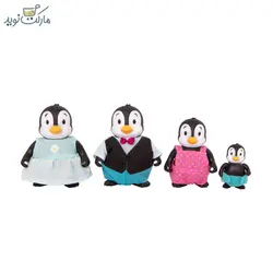 عروسک خانواده 4 Li’l Woodzeez تایی پنگوئن مدل Toddlewaddle Penguins