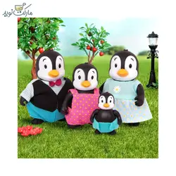 عروسک خانواده 4 Li’l Woodzeez تایی پنگوئن مدل Toddlewaddle Penguins