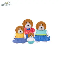 عروسک خانواده 4 Li’l Woodzeez تایی مدل Houndsley Beagles