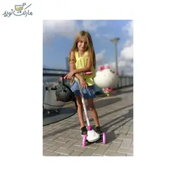 اسکوتر مینی تاشو EVO صورتی چراغ‌دار