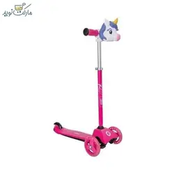 اسکوتر یونیکونی EVO صورتی چراغ‌دار