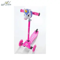 اسکوتر یونیکونی EVO صورتی چراغ‌دار