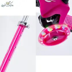 اسکوتر یونیکونی EVO صورتی چراغ‌دار