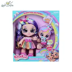عروسک Kindi Kids مدل Rainbow Kate با خواهر