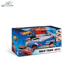 ماشین کنترلی Hot Wheels طوسی آبی مقیاس 1:28 سری Race Team