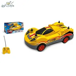 ماشین کنترلی Hot Wheels زرد مقیاس 1:28 سری Race Team
