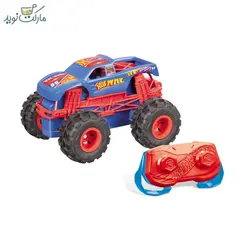 ماشین کنترلی Hot Wheels آبی مقیاس 1:43 سری Monster Trucks