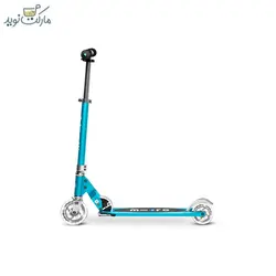 اسکوتر اسپرایت تاشو آبی چراغ دار سری Micro