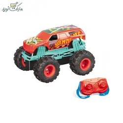 ماشین کنترلی Hot Wheels نارنجی مقیاس 1:43 سری Monster Trucks