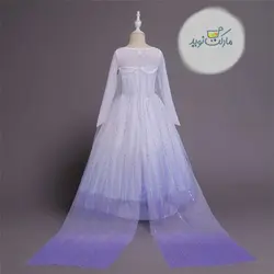 لباس سفید پرنسس السا سایز 14