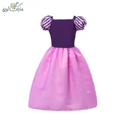 لباس پرنسس راپونزل بنفش صورتی سایز 12