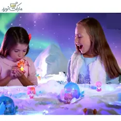 عروسک گلیمیز درخشان سبز با خانه قطبی