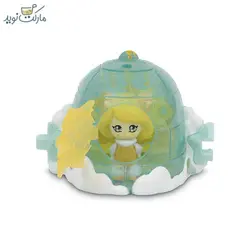 عروسک گلیمیز درخشان زرد با خانه قطبی