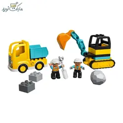 لگو ساختنی دوپلو 10931 مدل کامیون و بیل مکانیکی