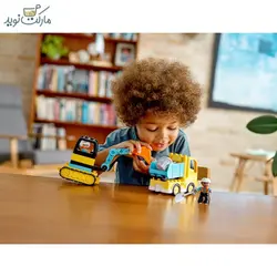 لگو ساختنی دوپلو 10931 مدل کامیون و بیل مکانیکی