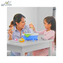 ست وسایل حمام و وان موزیکال با ۲ فیگور