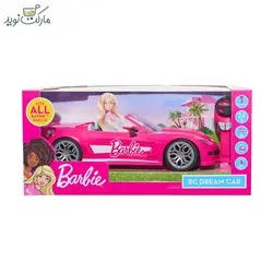 ماشین کنترلی Dream Car باربی صورتی عروسکی