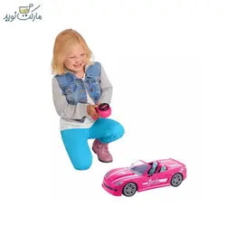 ماشین کنترلی Dream Car باربی صورتی عروسکی
