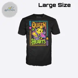 تیشرت ملکه قرمز سایز L بلک لایت فانکو پاپ