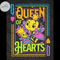 تیشرت ملکه قرمز سایز L بلک لایت فانکو پاپ