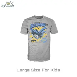 تیشرت کودک بتمن طوسی سایز L فانکو پاپ